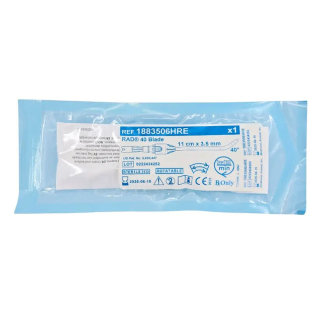 Medtronic 1883506HRE 3.5mm RAD 40 Rotatable Curved Sinus Blade 11cm Medtronic Xomed