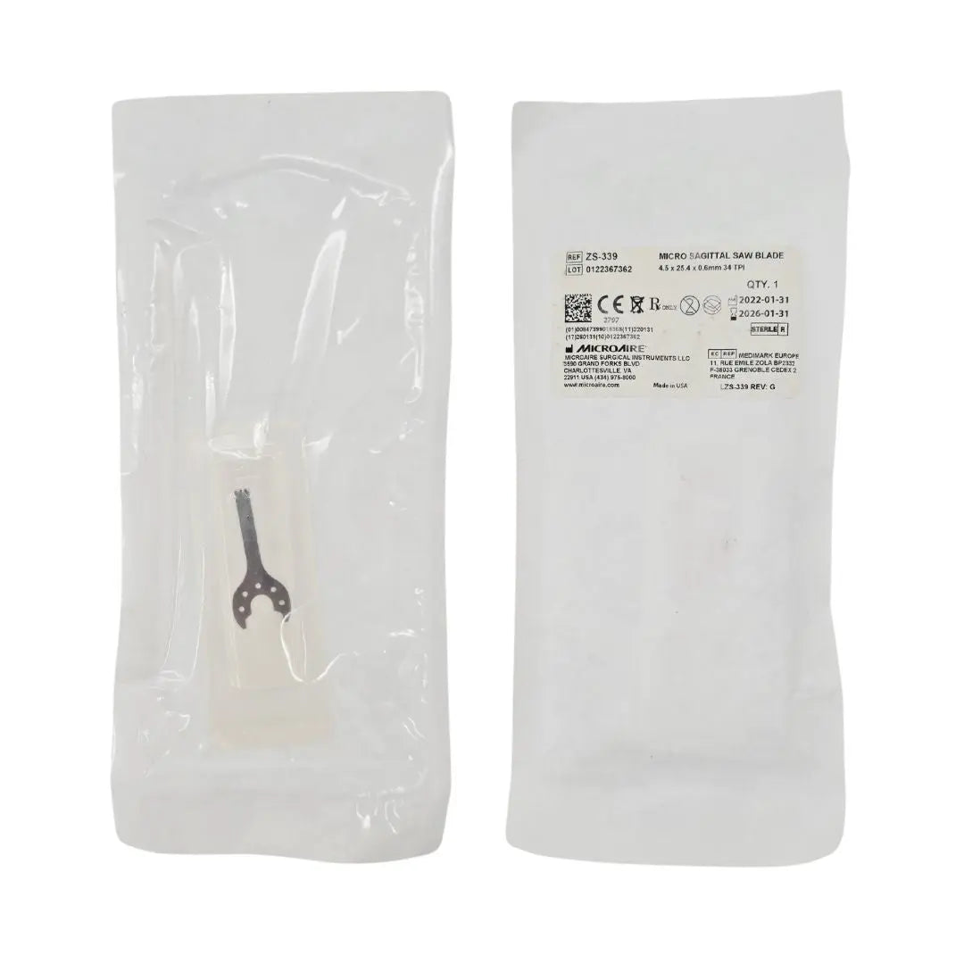 MicroAire ZS-339 Micro Sagittal Saw Blade 4.5mm x 25.5mm x .4mm MicroAire