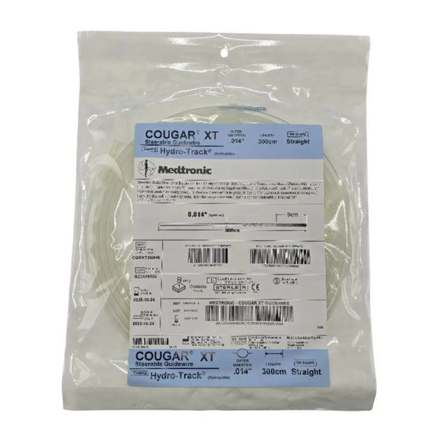 Medtronic CGRXT300HS Cougar XT Steerable Guidewire 0.14" OD 300cm Straight Hydro-Track Medtronic