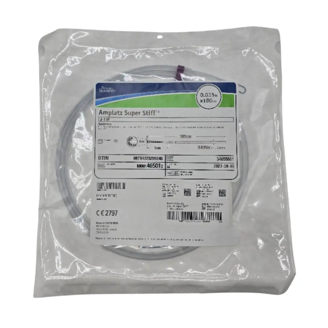 Boston Scientific M001465010 Amplatz Super Stiff J-Tip Guidewire 0.035" x 180cm Boston Scientific