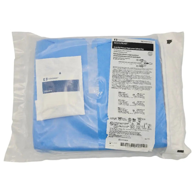 Covidien 8888101001HP MAHURKAR Acute High Pressure Triple Lumen Catheter Tray 12Fr/Ch x 13cm Covidien