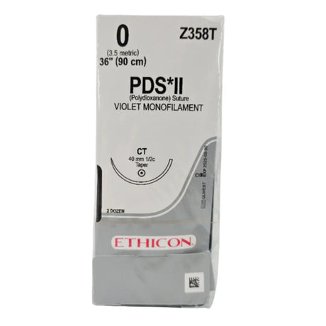 Ethicon Z358T PDS II 0 1X36" Violet CT 40mm BX/24 Ethicon