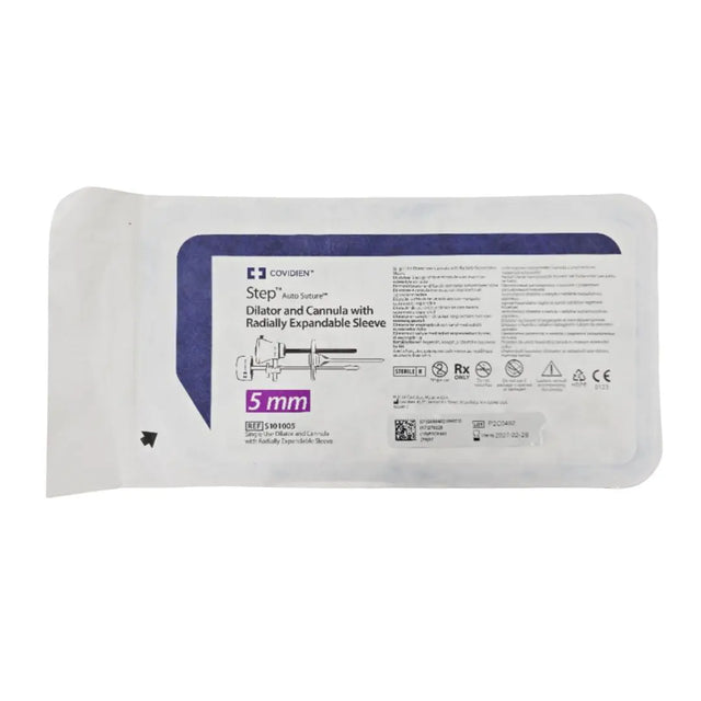Covidien S101005 Step Auto-Suture 5mm Dilator and Cannula with Radially Expandable Sleeve Covidien