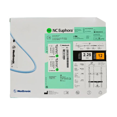 Medtronic NCEUP22512X NC Euphora 2.25mm x 12mm Noncompliant Balloon Dilation Catheter Medtronic