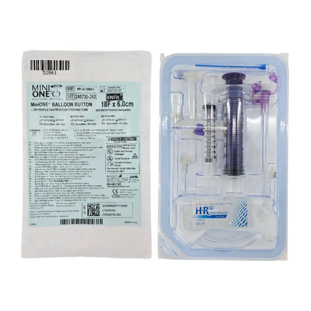 Applied Medical Tehcnology M1-5-1860-I 18Fr. x 6.0cm MiniONE Balloon Button Low Profile Feeding Device (ENFit), MDR Applied Medical Technology, Inc.