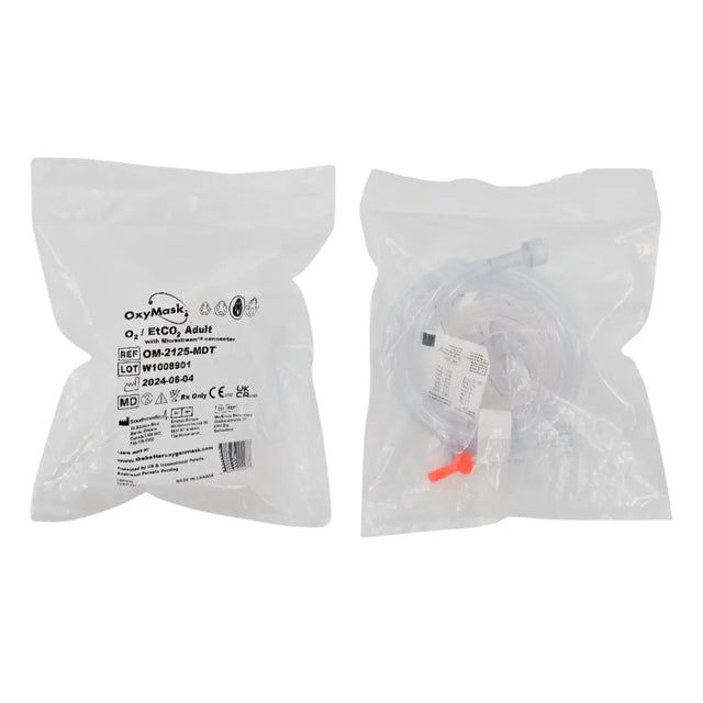 Southmedic OM-2125-MDT OxyMask O2/ EtCO2 Adult Mask w/ Microstream Connector Southmedic