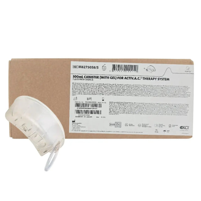 KCI M8275058/5 300mL Canister (With Gel) for ACTIV.A.C. Therapy System BX/5 KCI