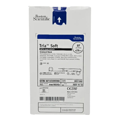 Boston Scientific M0061903430 Tria Soft Ureteral Stent w/ Side Holes 8F x 26cm Boston Scientific