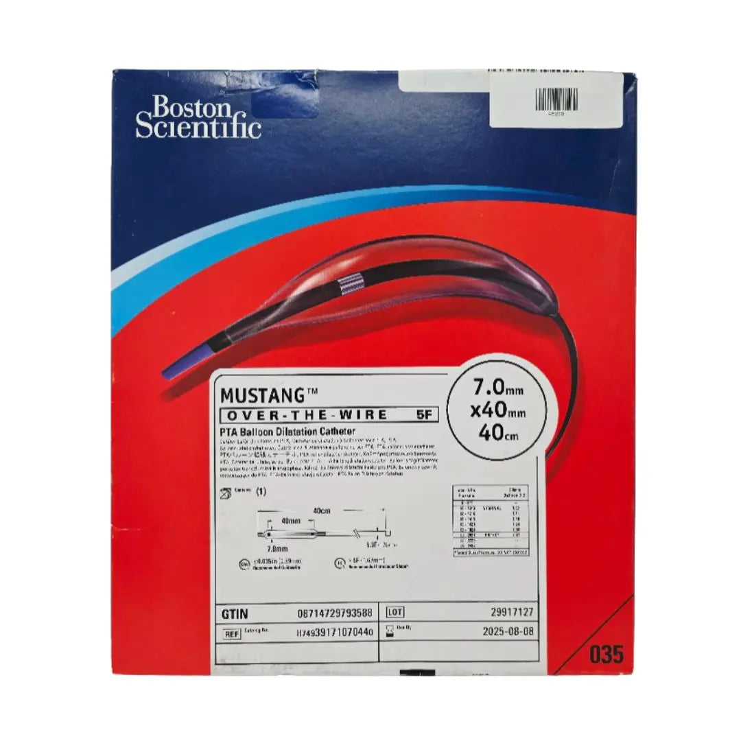 Boston Scientific H74939171070440 Mustang OVER-THE-WIRE 5F 7.0mm x 40mm x 40cm PTA Balloon Dilatation Catheter Boston Scientific