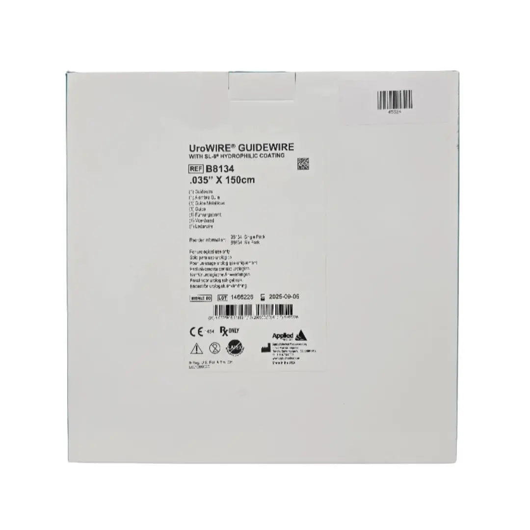 Applied Medical B8134 UroWIRE GUIDEWIRE w/ SL-6 Hydrophilic Coating .035" x 150cm Applied Medical