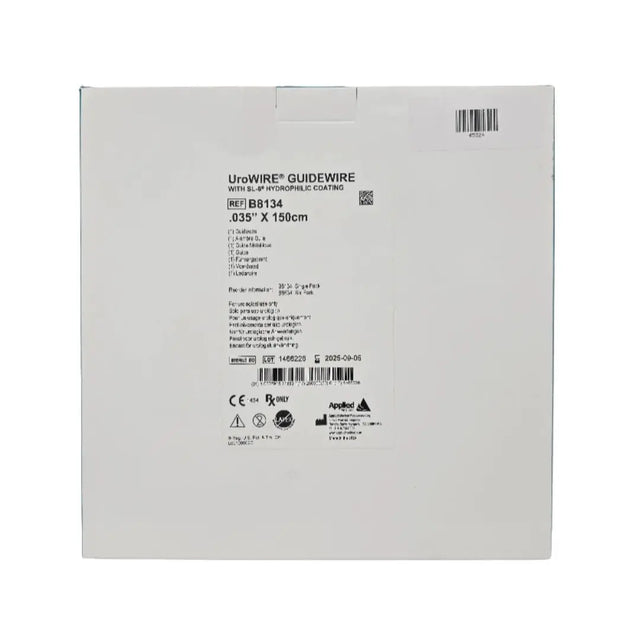Applied Medical B8134 UroWIRE GUIDEWIRE w/ SL-6 Hydrophilic Coating .035" x 150cm Applied Medical