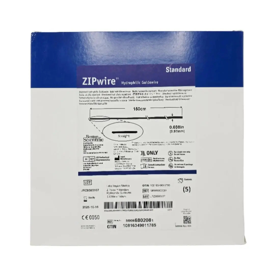 Boston Scientific M0066802081 ZIPwire Standard Hydrophilic Guidewire ...