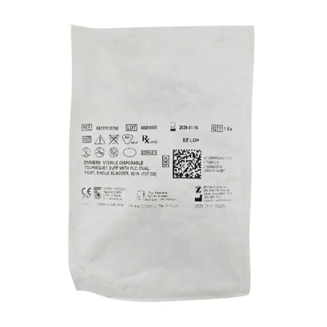 Zimmer 60707010700 Disposable Tourniquet Cuff Dual Port Single Bladder 42" Zimmer