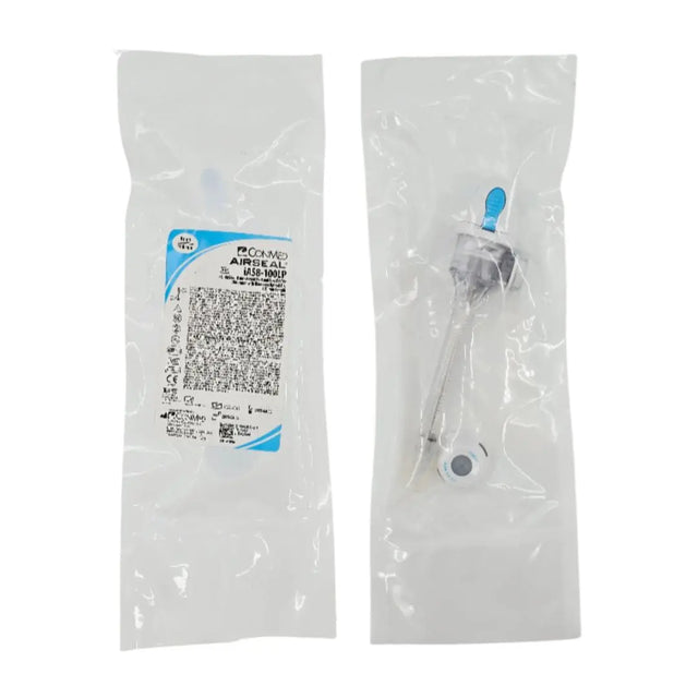 ConMed iAS8-100LP AIRSEAL 8mm x 100mm Access Port and Low Profile Obturator w/ Bladeless Optical Tip, 100mm Length ConMed