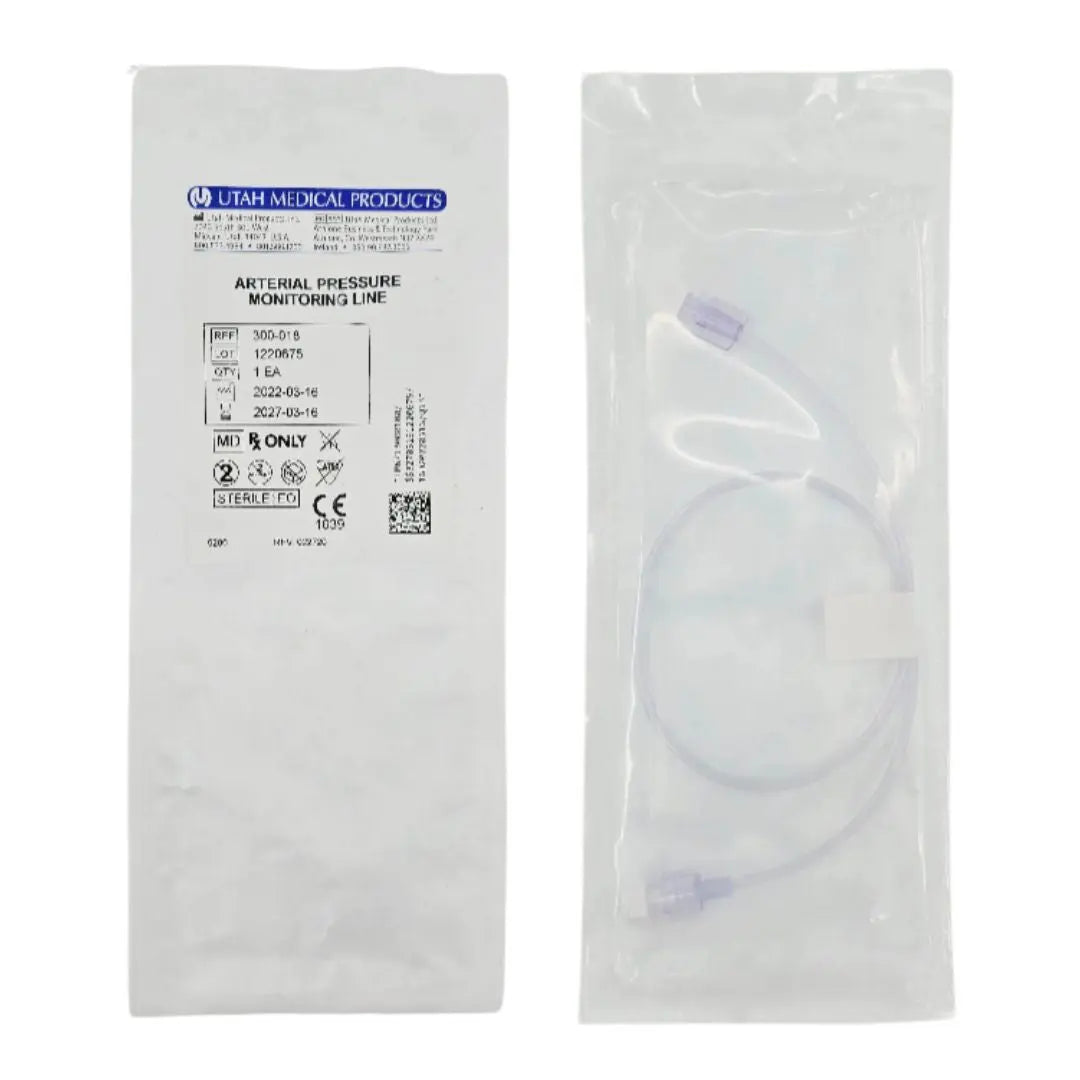 Utah Medical Products 300-018 Arterial Pressure Monitoring Line M/F 18" Utah Medical Products