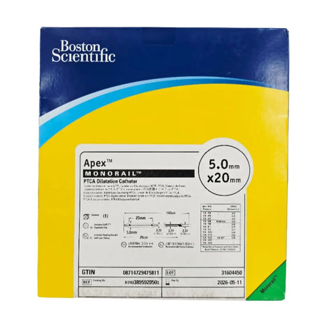 Boston Scientific H7493895920500 Apex Monorail PTCA Dilation Catheter 5.0mm x 20mm Boston Scientific