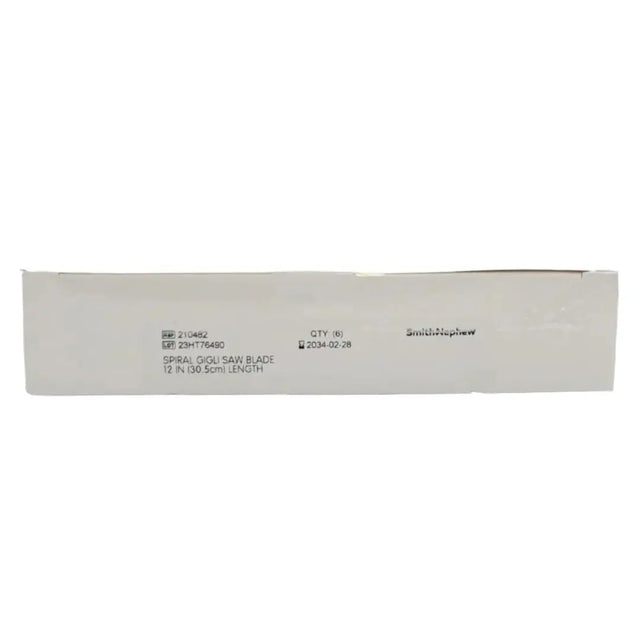 Smith & Nephew 210482 Spiral Gigli Saw Blade 12" BX/6 Smith & Nephew, Inc.