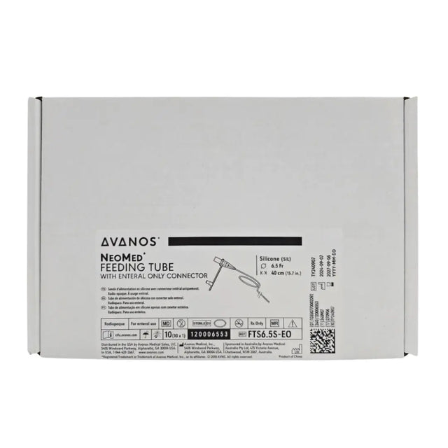 Avanos FTS6.5S-EO NeoMed Feeding Tube w/ Enteral Only Connector 6.5Fr. x 40cm Avanos