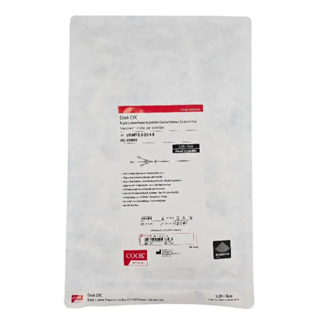 Cook Medical G58892 Triple Lumen Power Injectable Central Venous Catheter Tray 5.0Fr. Cook Medical