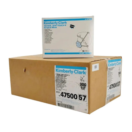 Kimberly Clark 47500-57 Tecnol Soft Touch ll Surgical Mask Blue 300 Case Primis Medical
