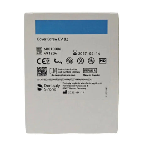Dentsply Implants Manufacturing 68010006 Cover Screw EV (L) Dentsply Implants Manufacturing