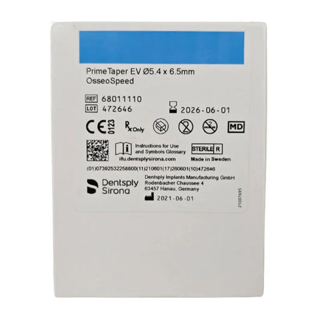 Dentsply Implants Manufacturing 68011110 PrimeTaper EV Ø5.4 x 6.5mm OsseoSpeed DS Implants