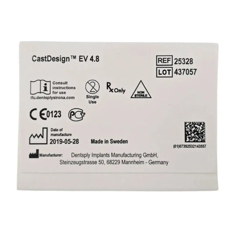 Dentsply Implants Manufacturing 25328 Astra Tech Implant Cast Design Ev 4.8 Dentsply Implants Manufacturing