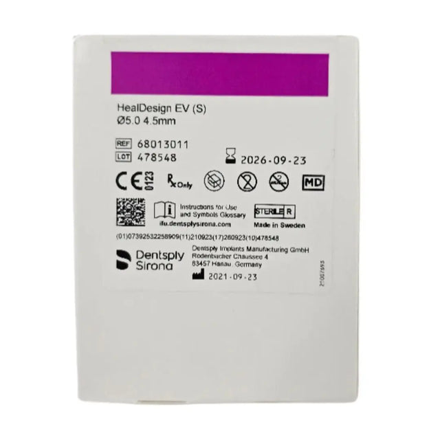 Dentsply Implants Manufacturing 68013011 HealDesign EV (S) 5.0 4.5mm Dentsply Implants Manufacturing