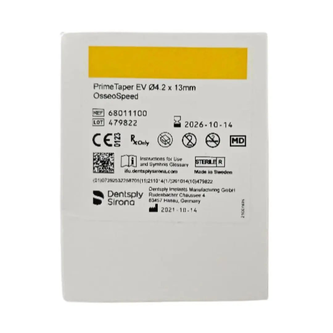 Dentsply Implants Manufacturing 68011100 Primetaper Ev Dentsply Implants Manufacturing