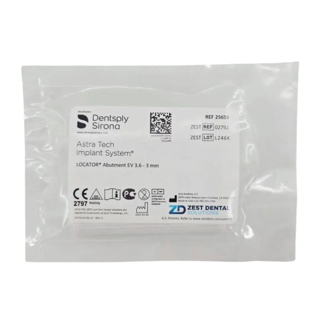 Zest Anchors 02792 LOCATOR Abutement EV 3.6 3mm Dentsply Sirona Astra Tech Implant System Zest Anchors