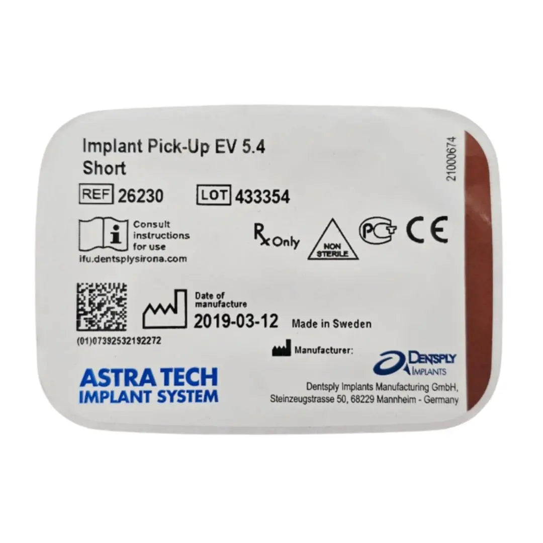 Dentsply Implants Manufacturing 26230 Implant Pick-up Ev 5.4 Short Dentsply Implants Manufacturing
