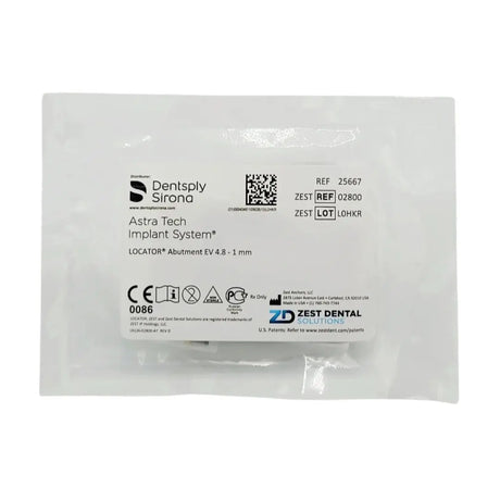 Zest Anchors 2800 Locator Abutment For Ev 4.8 X 1.0mm, Astra Tech Zest Anchors