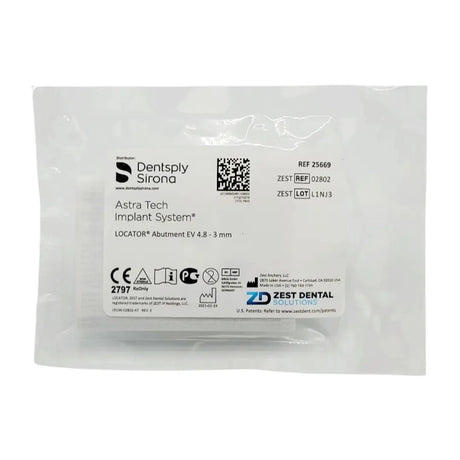 Zest Anchors 2802 Locator Abutment For Ev 4.8 X 3.0mm, Astra Tech Zest Anchors