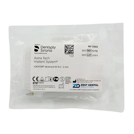 Zest Anchors 2796 Locator Abutment For Ev 4.2 X 2.0mm, Astra Tech Zest Anchors