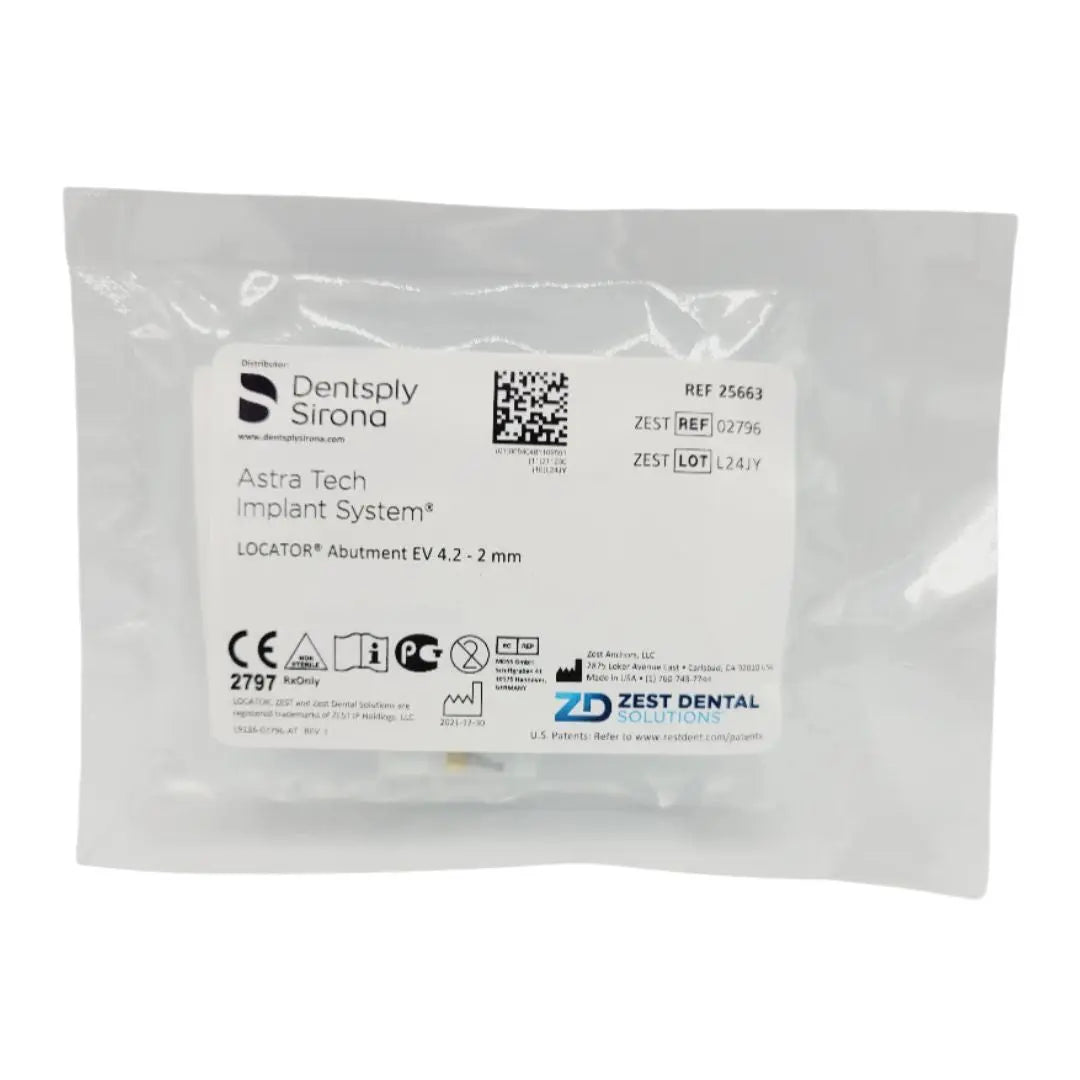 Zest Anchors 25663 Abutment EV 4.2 - 2 mm Zest Anchors