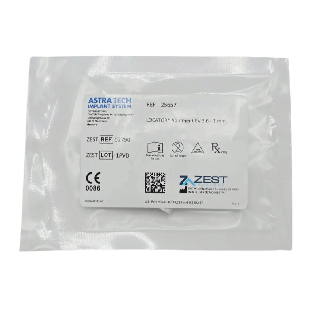 Zest Anchors 02790 LOCATOR Abutment EV 3.6 - 1mm Dentsply Sirona Astra Tech Implant System Zest Anchors