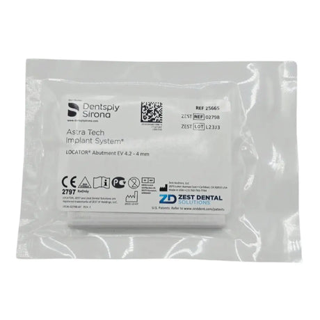 Zest Anchors 02798 LOCATOR Abutment EV 4.2 - 4mm Dentsply Sirona Astra Tech Implant System Zest Anchors