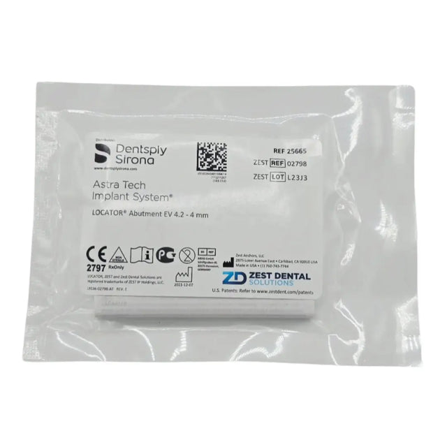 Zest Anchors 02798 LOCATOR Abutment EV 4.2 - 4mm Dentsply Sirona Astra Tech Implant System Zest Anchors