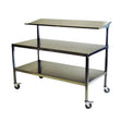 Midcentral Medical MCM-554/555/556 SS Table with Solid Upper Shelf Midcentral Medical