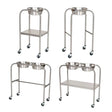 Midcentral Medical MCM-1000/1001/1002/1003 SS Single or Double Bowl Ring Stand Midcentral Medical
