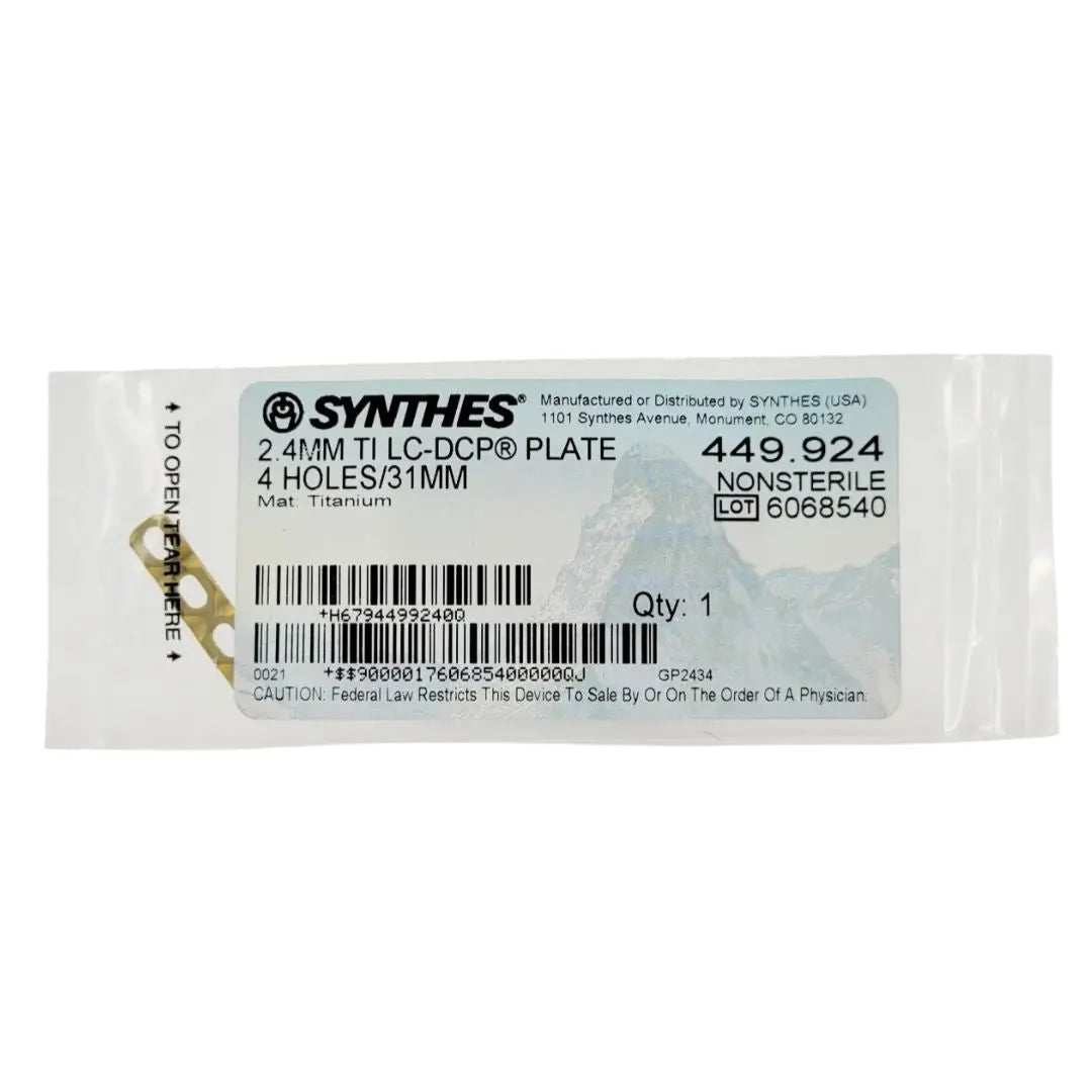 Synthes 449.924 2.4mm Titanium LC-DCP Synthes