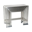 Midcentral Medical MCM 561-566 Individual Stainless Steel Nesting Instrument Tables with U-brace Midcentral Medical