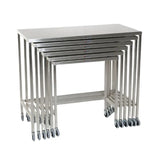 Midcentral Medical MCM-560 Set of 6 Stainless Steel Nesting Tables Midcentral Medical