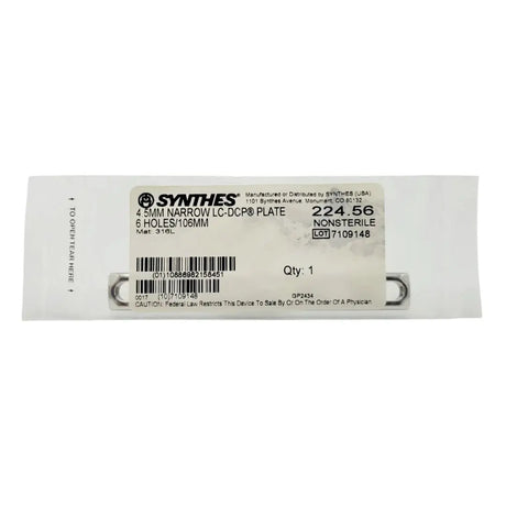 Synthes 224.56 4.5mm Narrow LC-DCP Plate 6 Holes/106mm Synthes