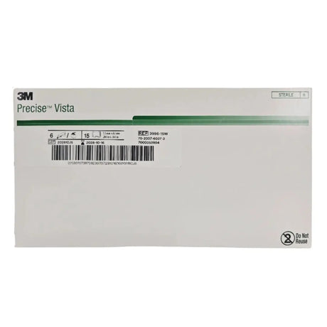 3M 3996-15W Precise Vista Disposable Skin Stapler w/ 15 Wide Staples 7.1mm x 4.1mm BX/6 3M