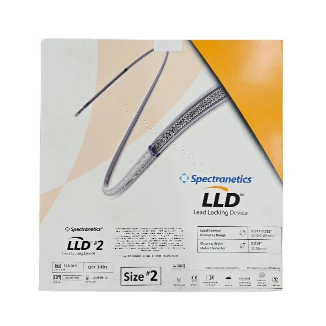 Spectranetics 518-019 LLD Lead Locking Device Size #2 BX/3
