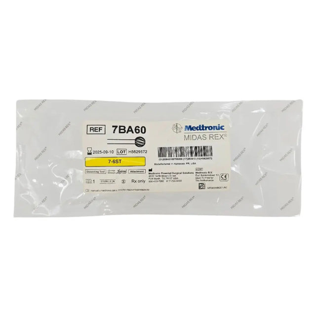 Medtronic 7BA60 Midas Rex 7-6ST Legend Bur Attachment 7cm x 6mm Dissecting Tool Medtronic