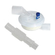 AirLife FH603009F Heat Moisture Exchanger HCHF/HMEF Large Swivel + Filter + Port + 6" x 15mm ID Flexible Tubing AirLife