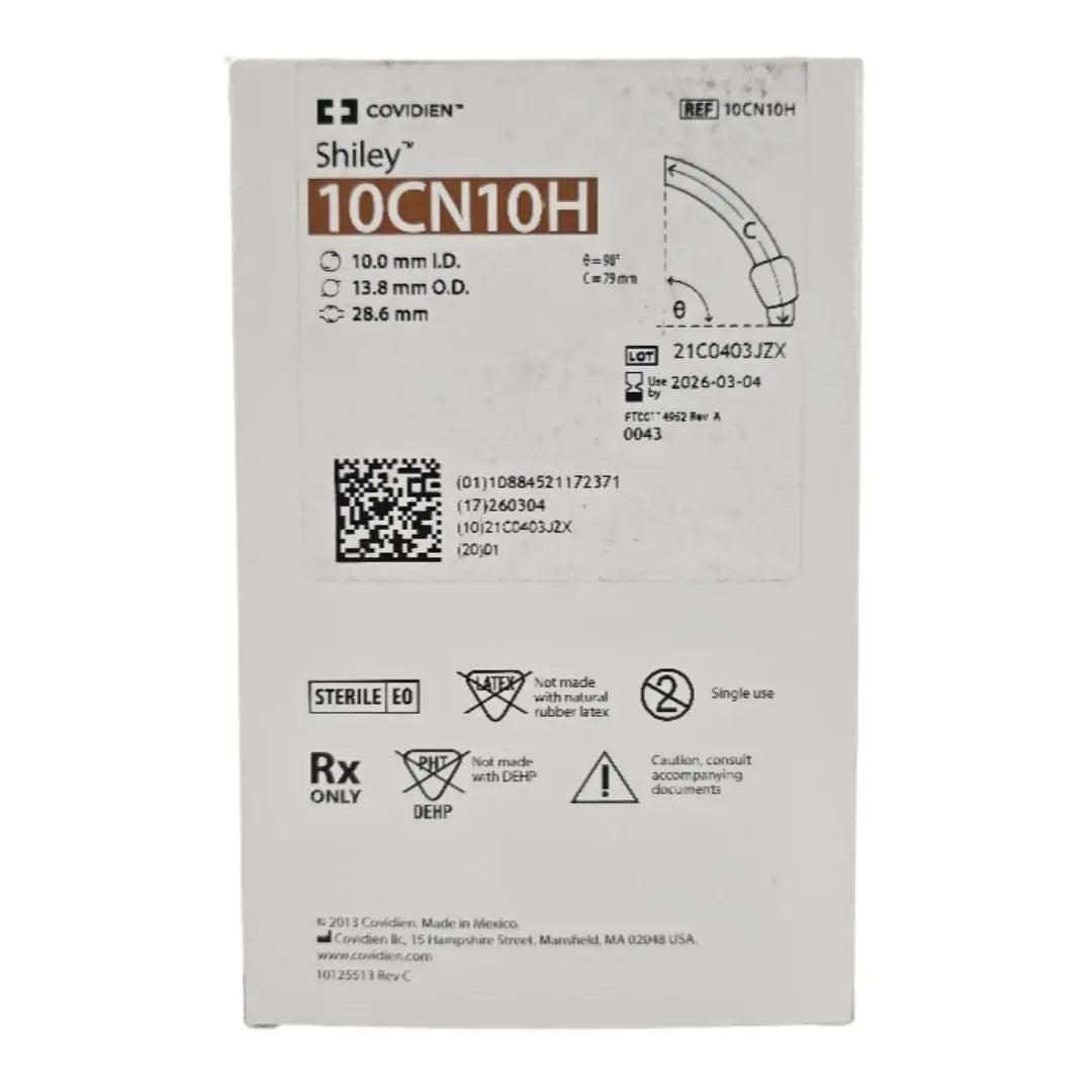 10CN10H Covidien Shiley Adult Flexible Tracheostomy Tube w