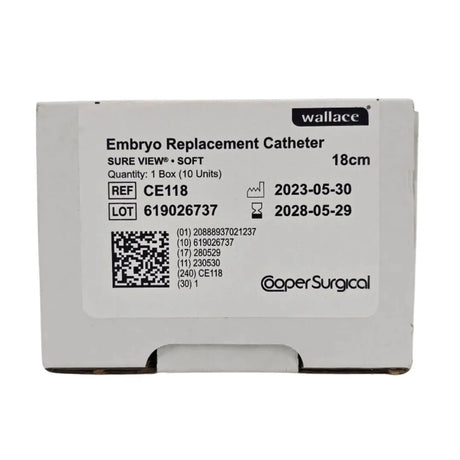 CooperSurgical CE118 Wallace SureView Embryo Replacement Catheter Soft 18cm BX/10 CooperSurgical